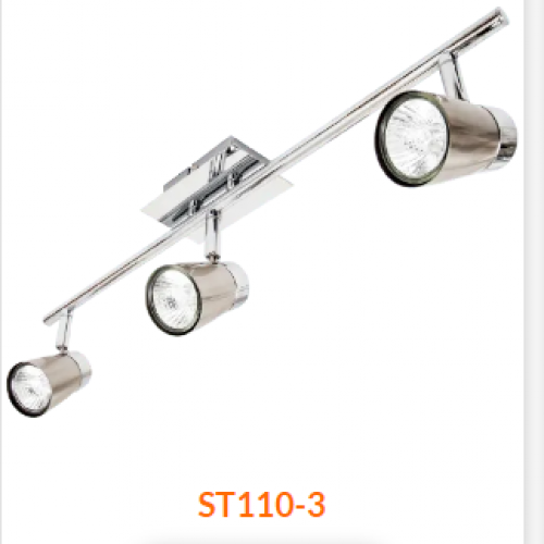 ST110-3 SPOT T STN LED 5W 2/L 3000K C/BOM GU10 10 -240V