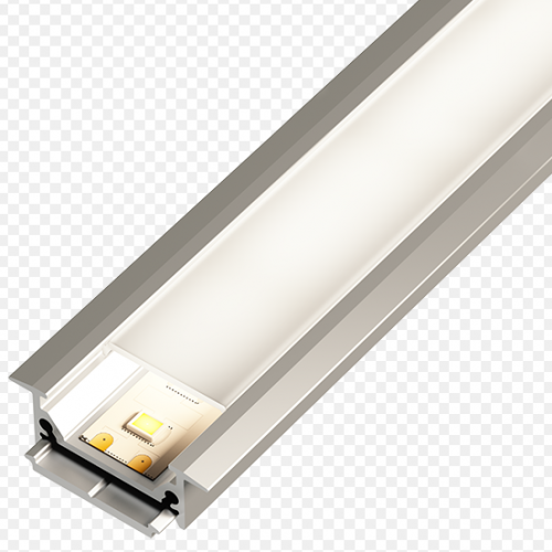 BASE O PERFIL PARA REGLETA O CINTA LED PLANA 3 METROS ALUMINIO ACRILICO OPALIZADO