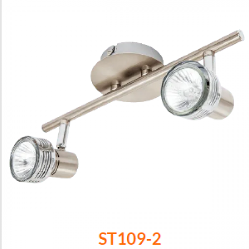 ST109-2 SPOT STN LED 5W 2/L 3000K C/BOM GU10 100-240 V