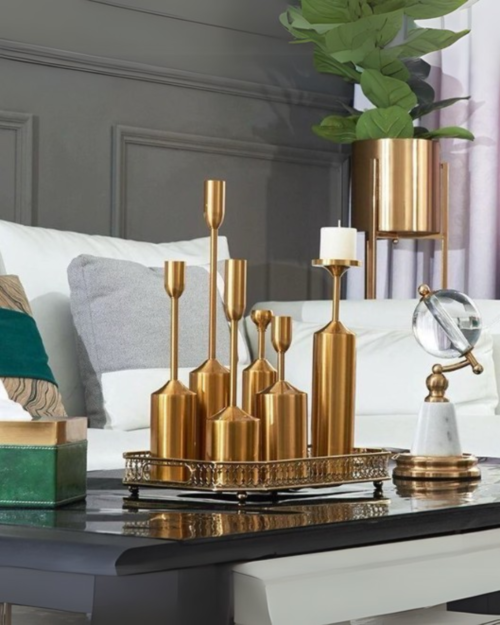 SET DE CANDELABROS X6