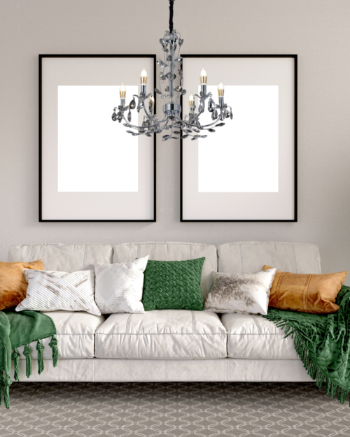 2381-6 LAMPARA DECORATIVA CHANDELIER