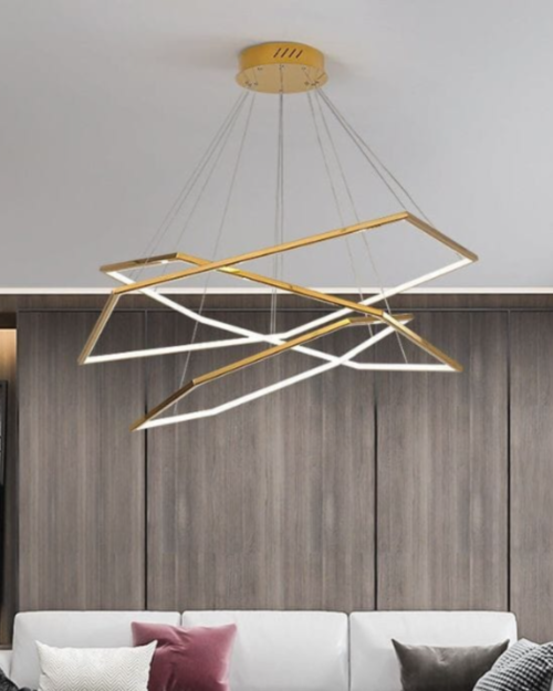 19019-8+6+4 LAMPARA DECORATIVA DORADA 300K-400K-6500K