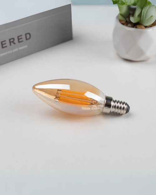 BOMBILLA LED DE FILAMENTO CON ROSCA E14 3000K