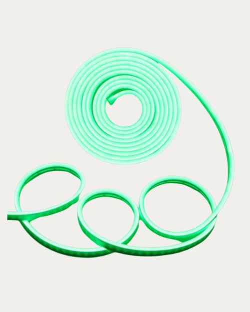 MINI 6MM NEON FLEX DC 12V POR METRO SILICONE WITH 2.5CM/CUT REEL - VERDE