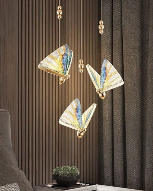 Lámpara Decorativa Colgante Mariposas 11386-3