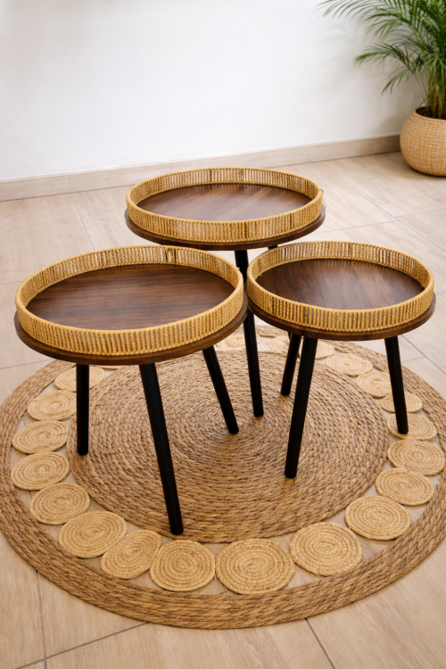 SET X 3 MESAS CENTRO O AUXIALIAR TB2545  50*50*59,45*45*55, 40*40*49