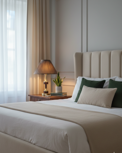 W-01 -C LAMPARA DE MESA ESTRUCTURA METALICA CAFE