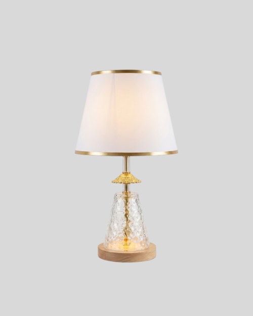 W-04 -GO LAMPARA DE MESA DORADA