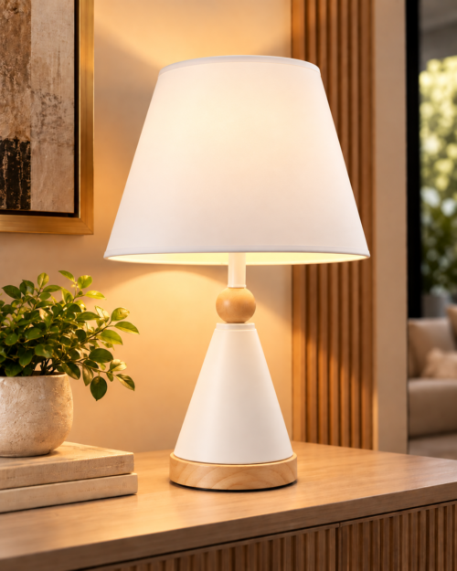 KW7272-B -LAMPARA DE MESA ESTRUCTURA METALICA