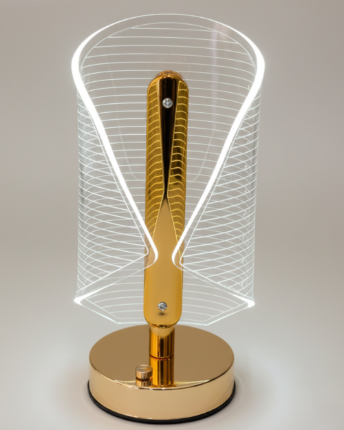 KW3016-D -LAMPARA DE MESA ESTRUCTURA METALICA -TOUCH-RECARGABLE