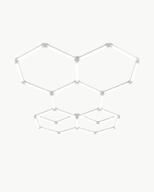 Lámpara Hexagonal 44 cm SP x5 Tricolor | Lámpara LED Moderna Decorativa