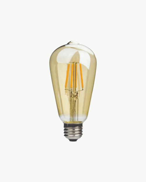 Bombillo Vintage Edison Led Ambar Pera. Exito Corp Color De La Luz Amarilla