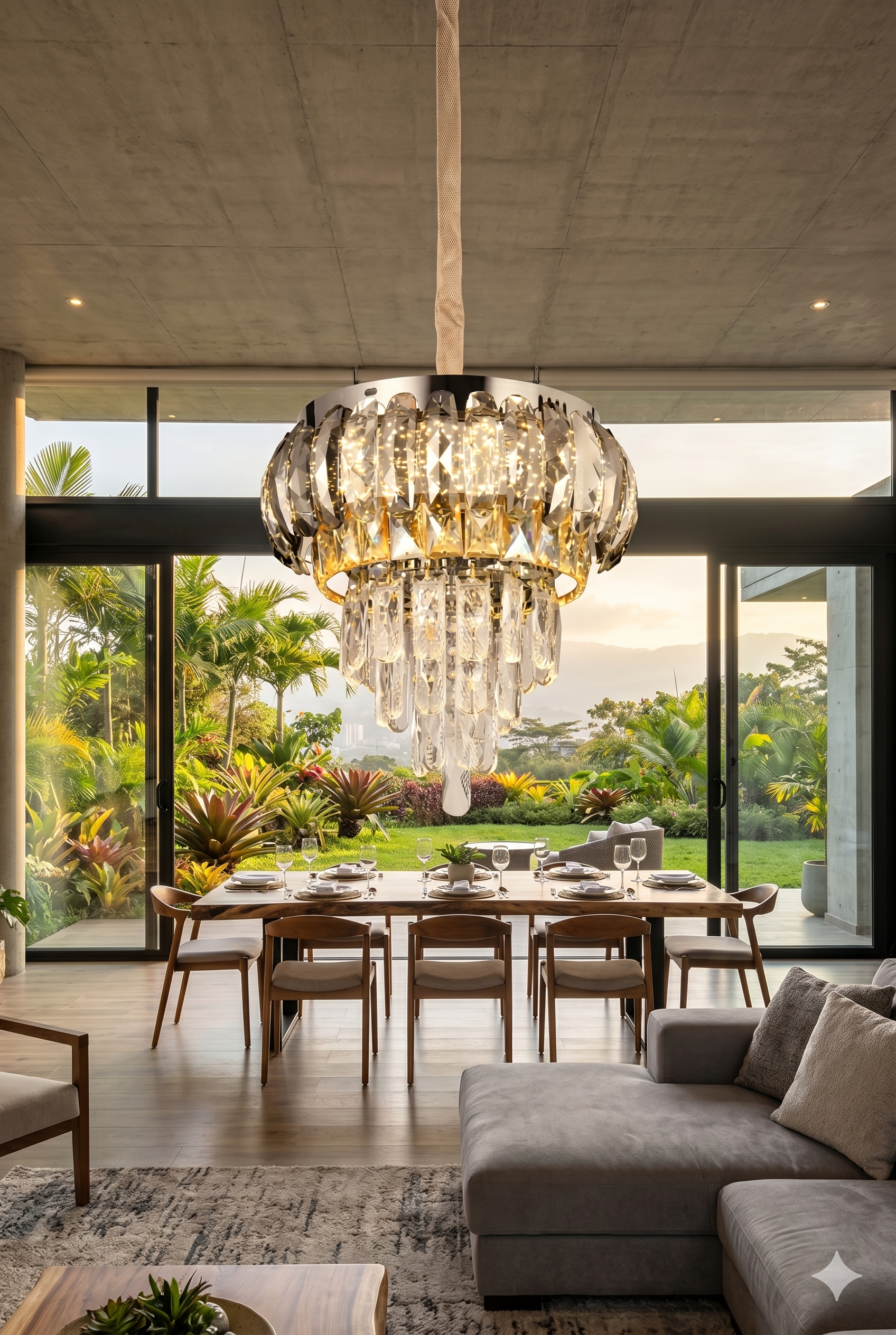Lámpara Decorativa Dorada 312-350/D 48W Tricolor | Diseño Moderno LED 3000K, 4100K y 6500K - Image 2