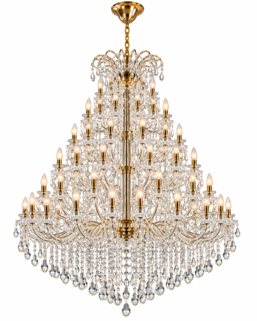 Lámpara Decorativa Chandelier 8068-112 de 112 Luces E14 | Lámpara Colgante de Lujo para Doble Altura