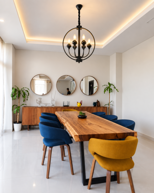 Lámpara Decorativa Chandelier Negra 261-4 | Lámpara Colgante Elegante de 8 Luces